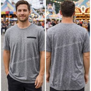 American Eagle 360 Extreme Flex Gray T Shirt Men’s Large 42-44 Casual